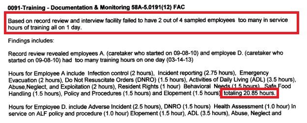 To many staff training hrs1