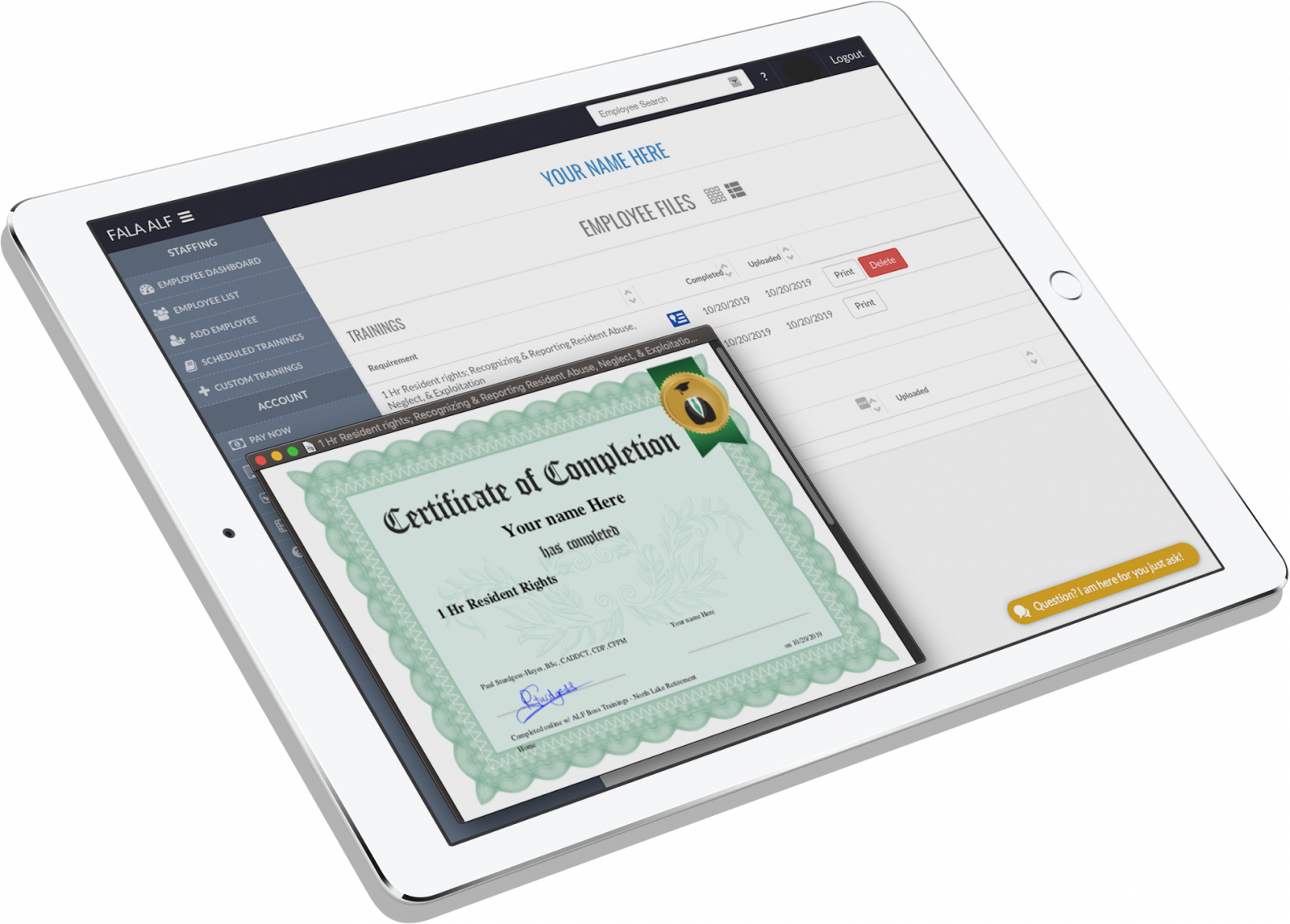 ALF Training With Our Simplified Mobile Application ALF Boss ALF Training With Our Simplified Mobile Application ALF Boss
