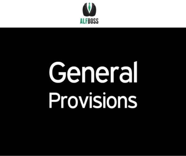 General Provisions