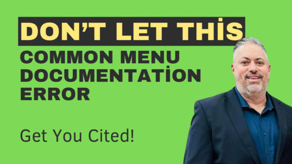 Don’t Let This Common Menu Documentation Error Lead to an AHCA Deficiency