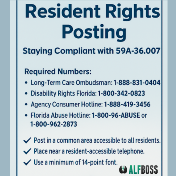 Resident Rights Posting