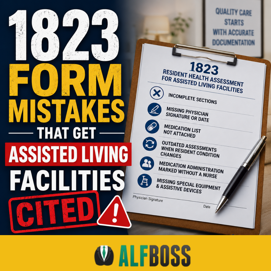 1823 Form Mistakes That Get Assisted Living Facilities Cited