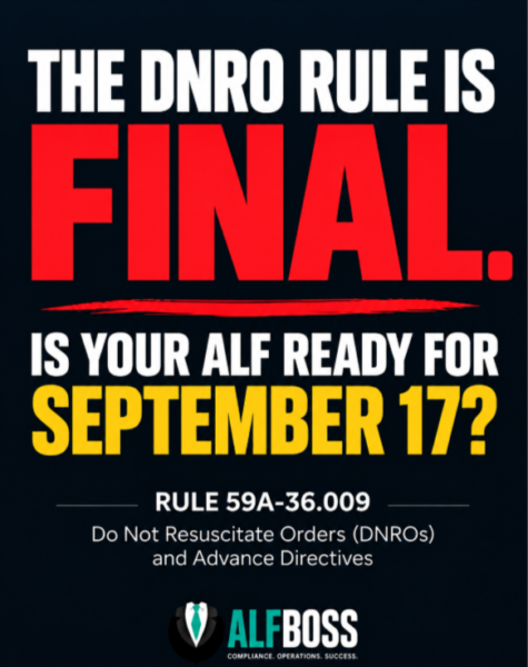 THE DNRO RULE IS FINAL. IS YOUR ALF READY FOR SEPTEMBER 17?
